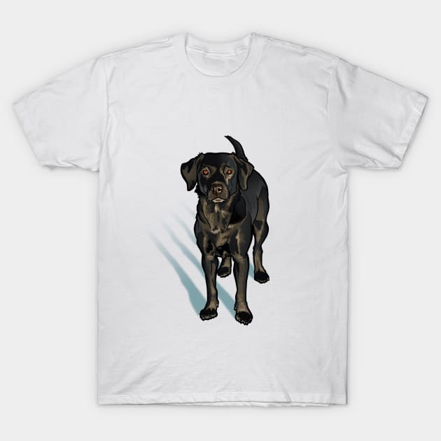 Black Lab T-Shirt by binarygod